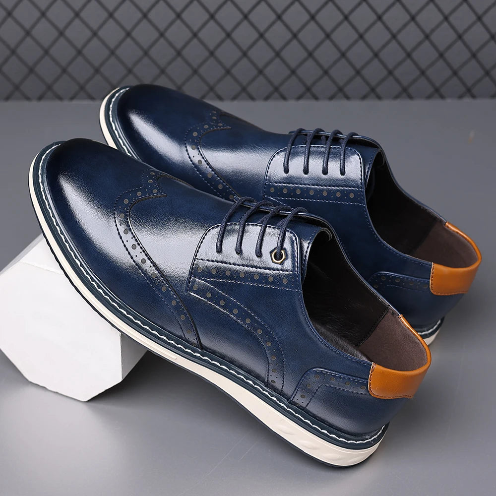 Fashion Men Casual Business Shoes Elegantes Man Formal Dress Footwear Classic Simple Business Shoes Outdoor Derby Shoes Sneakers