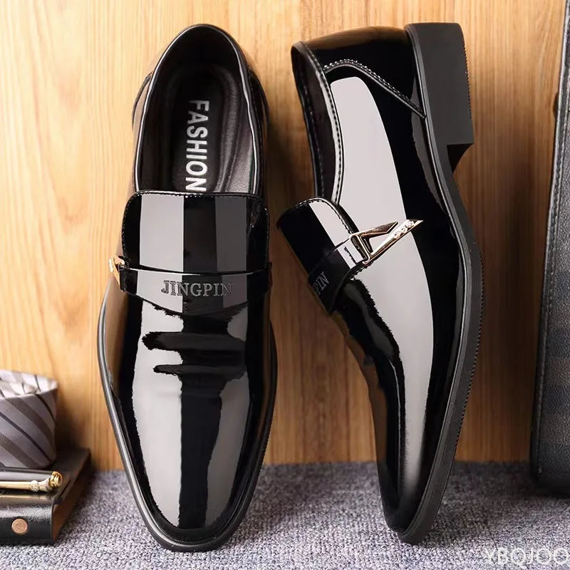 Fashionable versatile new spring autumn men's business formal wear casual comfortable men's shoes elegant thick soled shoes