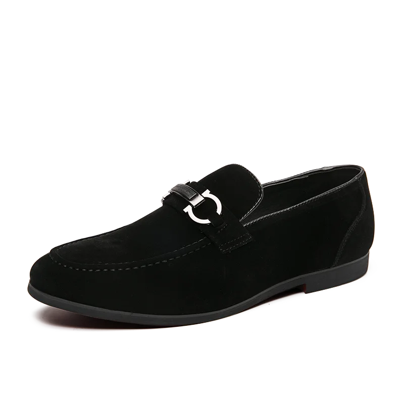 Classic Green Men's Suede Moccasins Large Size 47 Breathable Leather Loafers Men Low Slip-on Casual Shoes for Men zapatos hombre