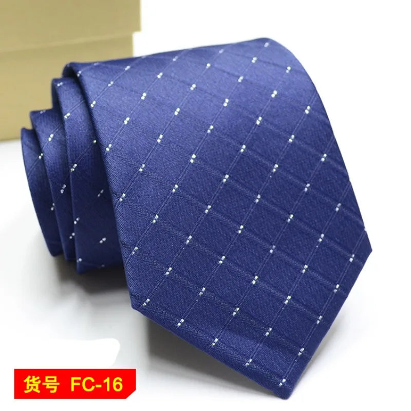 67 Styles Men's Ties Solid Color Stripe Flower Floral 7-8cm Jacquard Necktie Accessories Daily Wear Cravat Wedding Party Gift