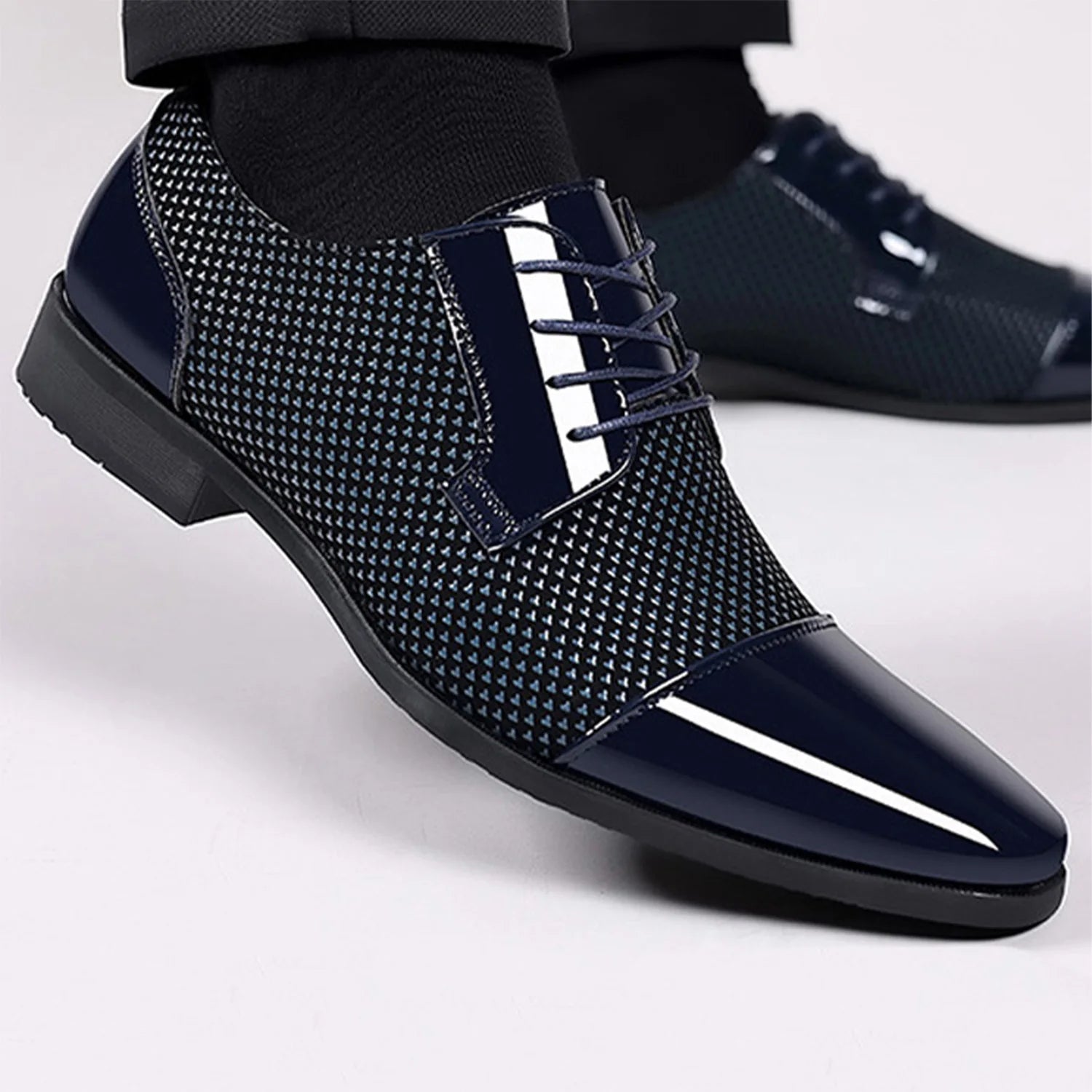 Men's Dress Shoes Modern Casual Shoes Business Formal low top lace up shoes