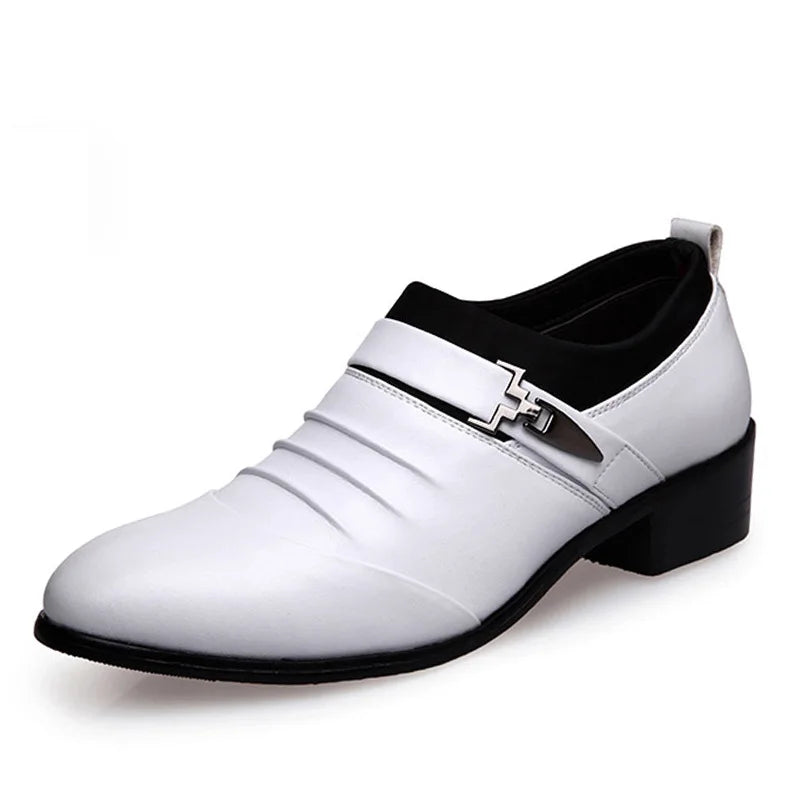 Classic Men Dress Shoes Luxury Oxfords Leather Shoes for Men Business Casual Loafers Quality Plus Size Men Wedding Formal Shoes