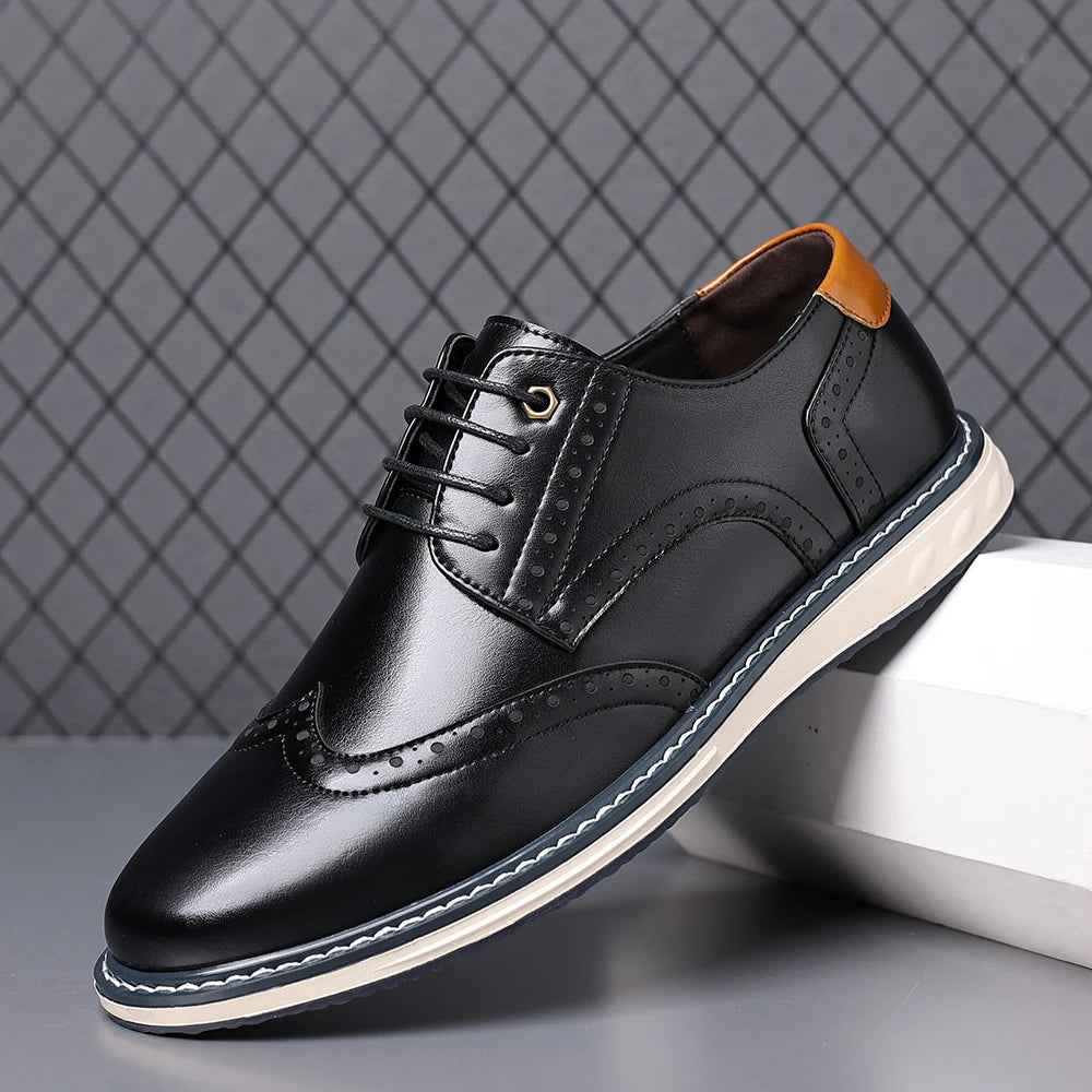 Fashion Men Casual Business Shoes Elegantes Man Formal Dress Footwear Classic Simple Business Shoes Outdoor Derby Shoes Sneakers