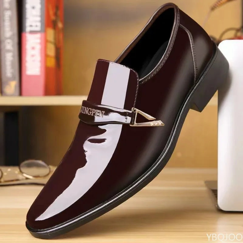 Fashionable versatile new spring autumn men's business formal wear casual comfortable men's shoes elegant thick soled shoes