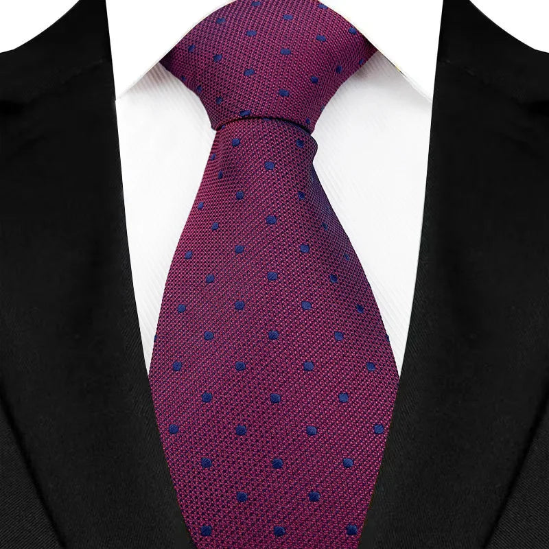 New Design Wedding 8CM Men Tie Dark Red Striped Paisley Flower Neckties For Men Business Party Groom Collar Accessories Gift