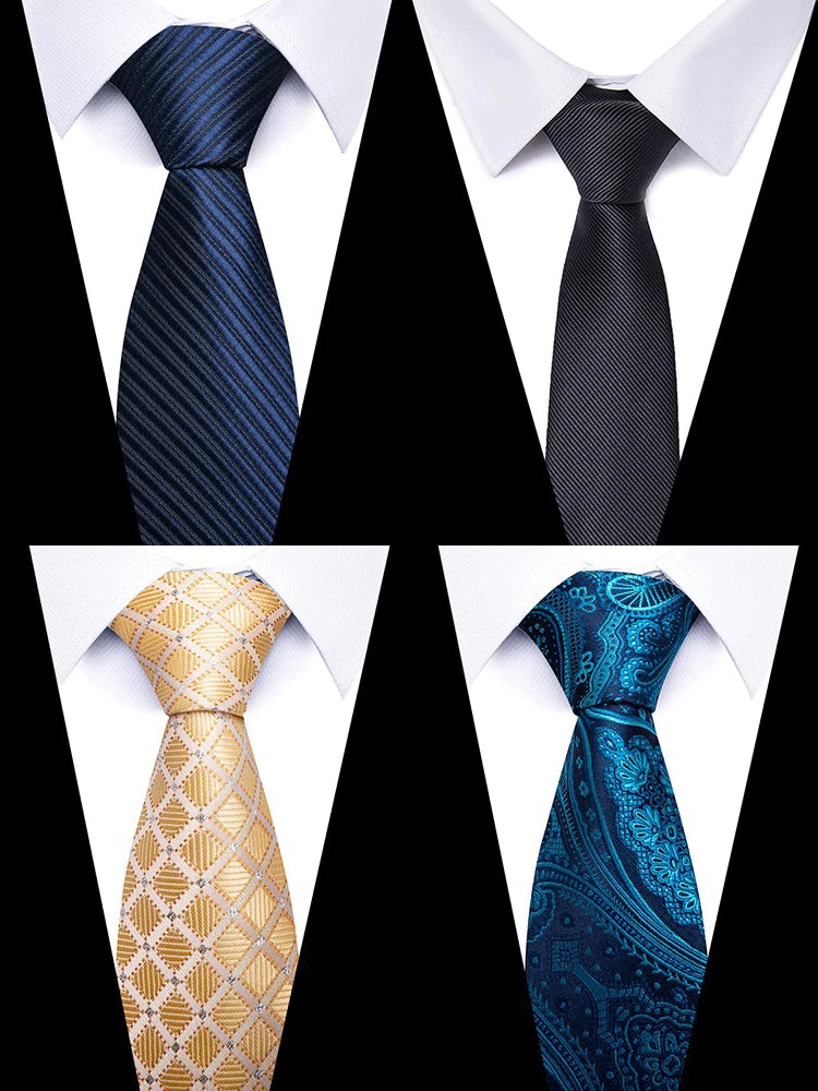 Tie Gravatas Fashion Wholesale Woven 8 cm Necktie Wedding Accessories Blue Man Dot Fit Group Party Office