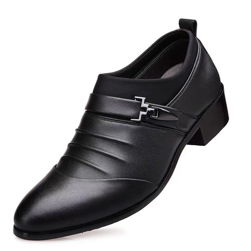 Classic Men Dress Shoes Luxury Oxfords Leather Shoes for Men Business Casual Loafers Quality Plus Size Men Wedding Formal Shoes