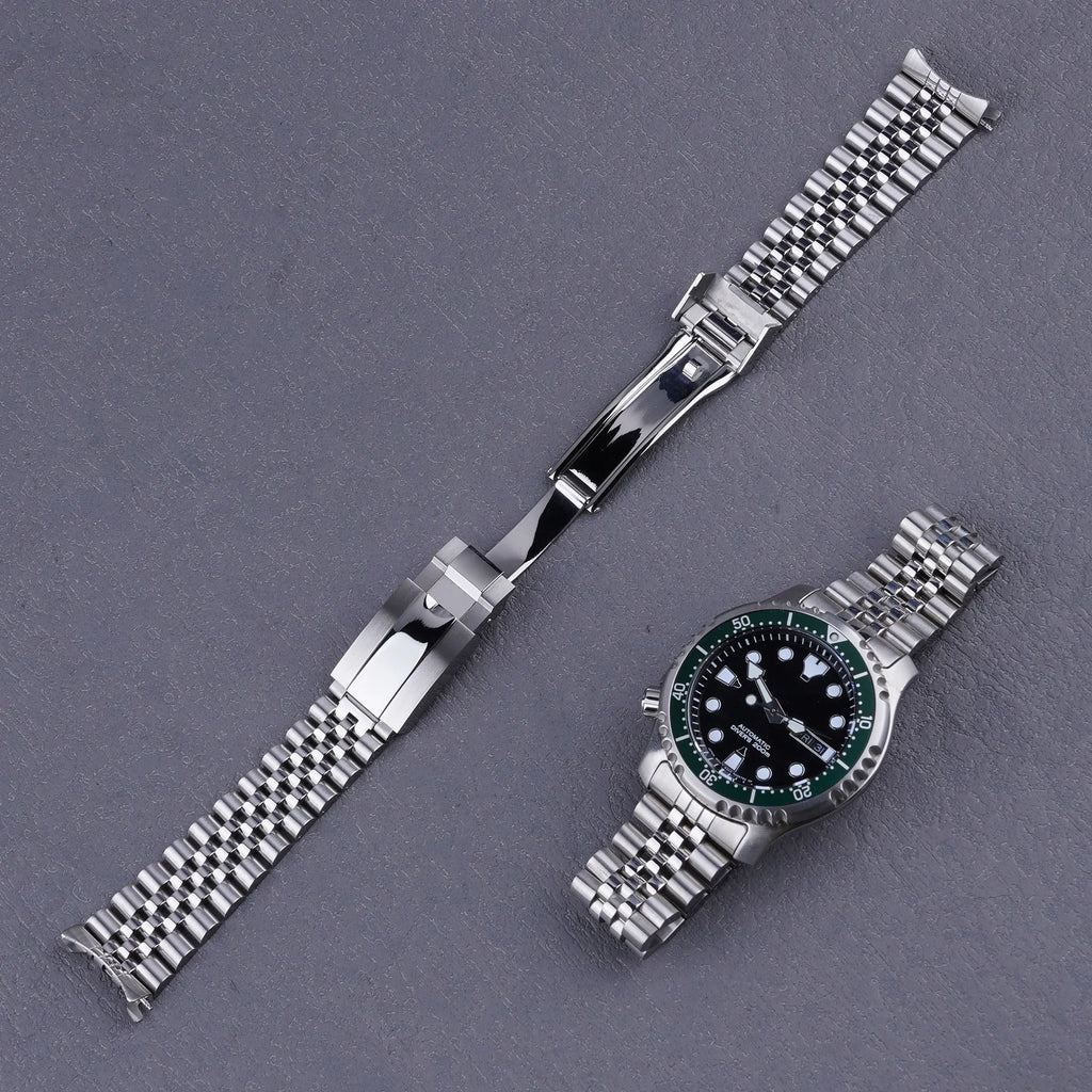 For Citizen NY0040 20mm Strap Jubilee WatchBand Bracelet With Oyster Clasp By Rolamy