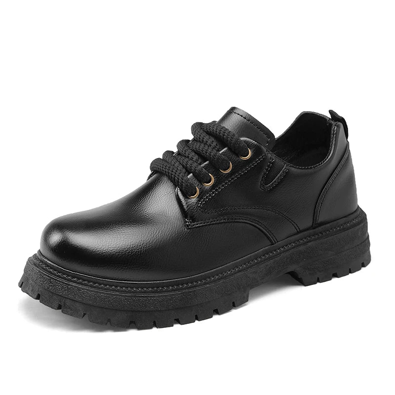 High Quality 2024 Men Casual Leather Business Tooling Shoes Comfy Thick Bottom Italian Male Shoes Antiskid Outdoor Oxford Shoes
