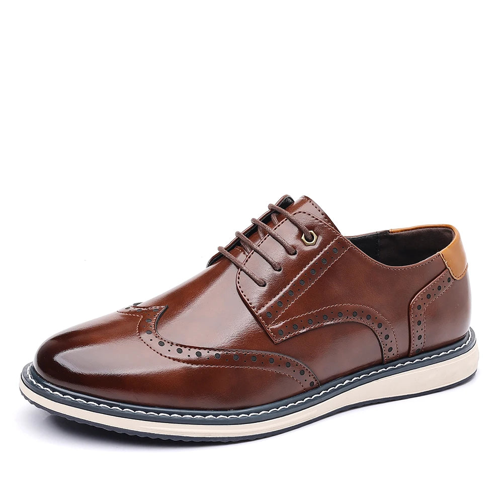 Fashion Men Casual Business Shoes Elegantes Man Formal Dress Footwear Classic Simple Business Shoes Outdoor Derby Shoes Sneakers
