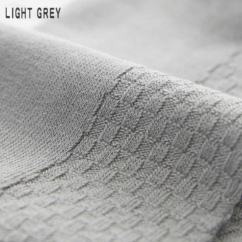 5 Pairs Bamboo Fiber Men's Socks Classic Business Crew Socks Spring Autumn Casual Comfortable Breathable Compression Bamboo Sox
