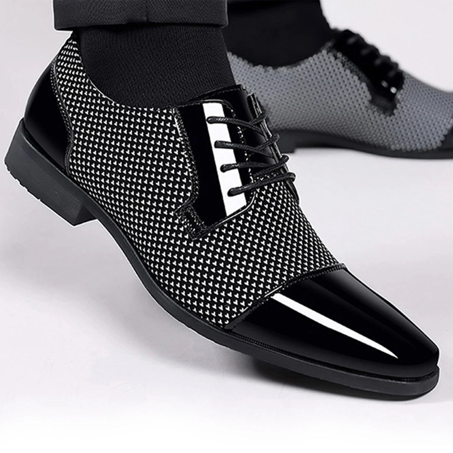 Men's Dress Shoes Modern Casual Shoes Business Formal low top lace up shoes