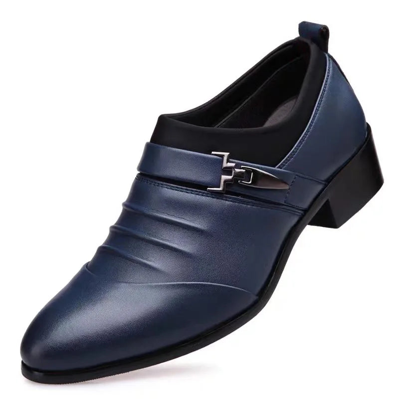 Classic Men Dress Shoes Luxury Oxfords Leather Shoes for Men Business Casual Loafers Quality Plus Size Men Wedding Formal Shoes
