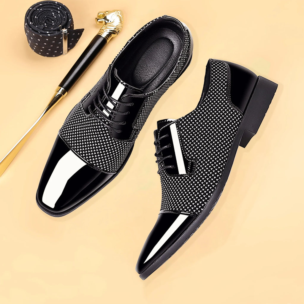 Men's Dress Shoes Modern Casual Shoes Business Formal low top lace up shoes