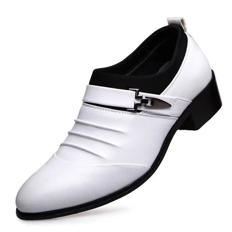 Classic Men Dress Shoes Luxury Oxfords Leather Shoes for Men Business Casual Loafers Quality Plus Size Men Wedding Formal Shoes