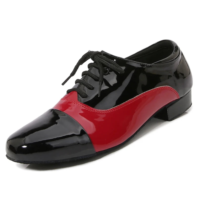 Men's Latin Dance Shoes Modern Performance Competition Sneakers Classic Black White Men's Dance Shoes New