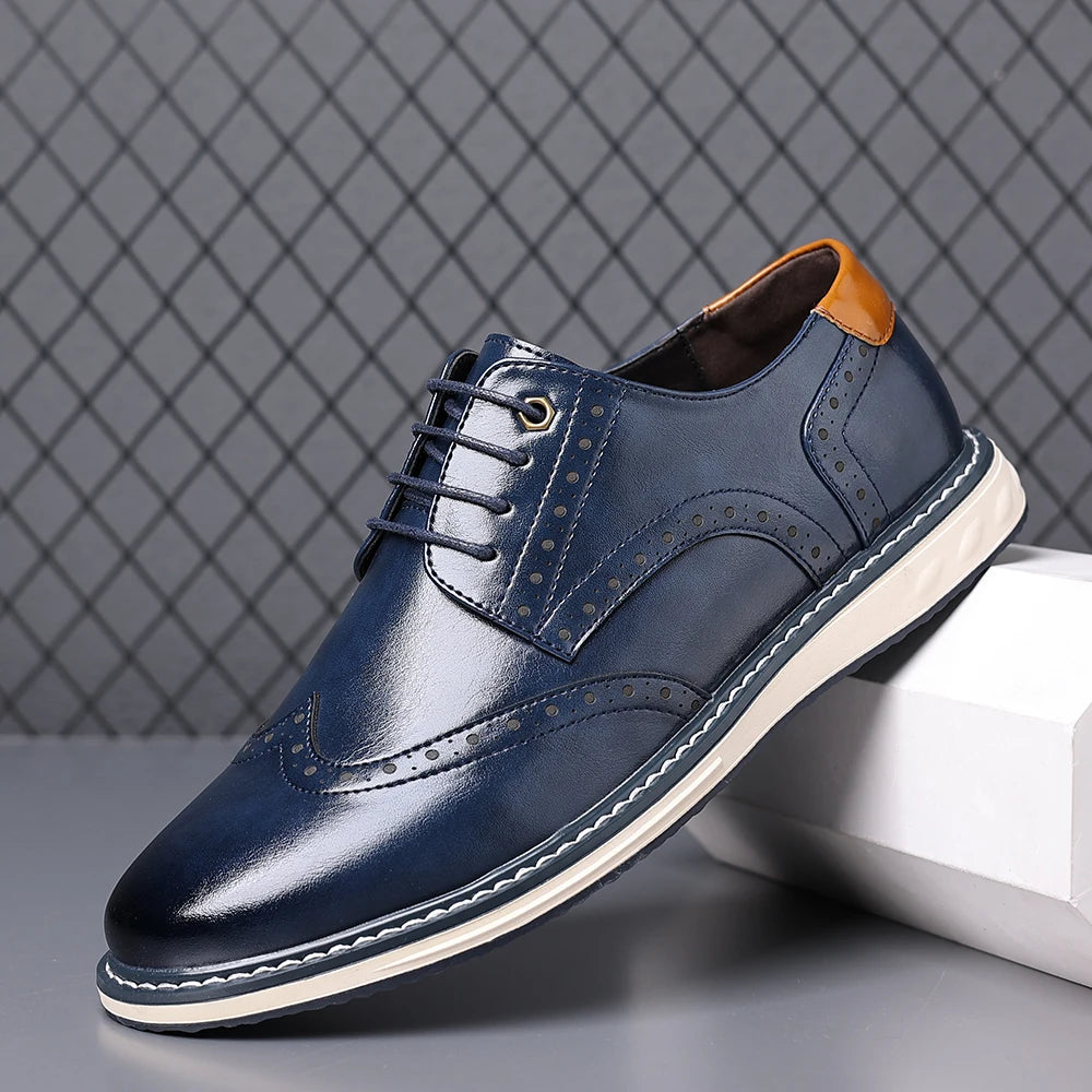 Fashion Men Casual Business Shoes Elegantes Man Formal Dress Footwear Classic Simple Business Shoes Outdoor Derby Shoes Sneakers